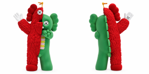 KAWS — KACHAMUKKU VINYL FIGURE — GREEN/RED