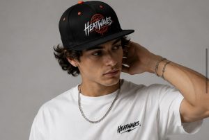HEATWAVES BLACK SNAPBACK — ORANGE/WHITE OG LOGO