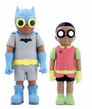Hebru Brantley Flynamic Duo 66' - Batboy & Sparrow Set of 2 Sculptures
