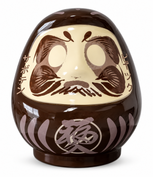 TRAVIS SCOTT CACTUS JACK × FRAGMENT — DARUMA DOLL — BROWN