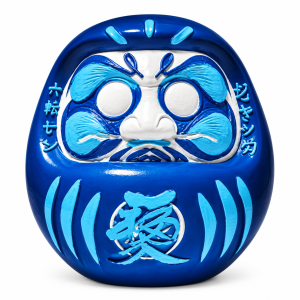 TRAVIS SCOTT CACTUS JACK × FRAGMENT — DARUMA DOLL — BLUE