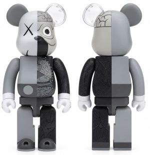 KAWS BE@RBRICK DISSECTED COMPANION 400% — GREY